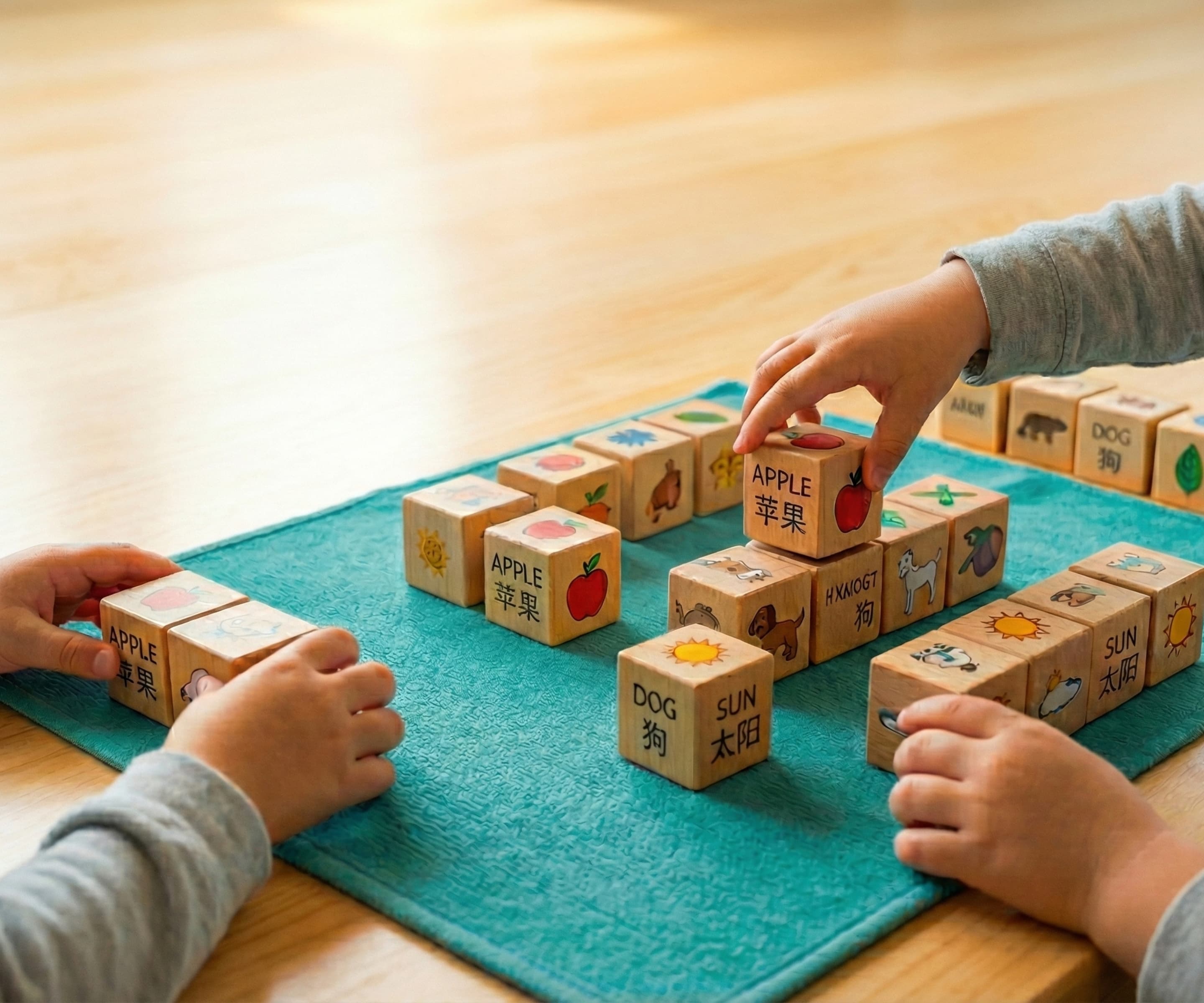 Children learning and playing together at El Petit Panda